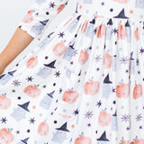 Peek-a-Boo 3/4 Sleeve Pocket Twirl Dress