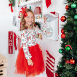 Peppermint Princess L/S Tutu Dress