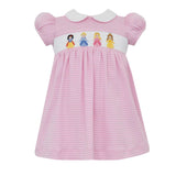 Princesses Pink Knit Striped Dress