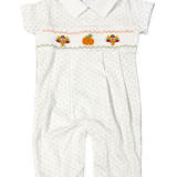 Thankful Day Hand Smocked Pima Romper