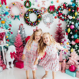 Pink Nutcracker 3/4 Sleeve Pocket Twirl Dress