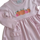 Pumpkin Dress - Pink/White Stripe