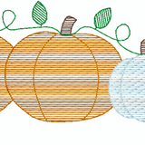 Fall/Thanksgiving/Pumpkin Embroidery (custom order)