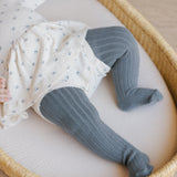 Pointelle Skirted Bodysuit | Blue Ditsy