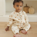 Relaxed Fleece Jumpsuit II Smiley Pumpkins