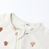 Bamboo Zip Footie | Pumpkins