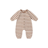 Waﬄe Long Sleeve Jumpsuit || Harvest Stripe