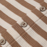 Waﬄe Long Sleeve Jumpsuit || Harvest Stripe