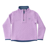 Quilted Zip Pullover - Sheer Lilac