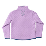 Quilted Zip Pullover - Sheer Lilac