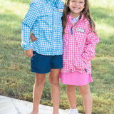 Reflective Rain Jacket Set Sail Gingham