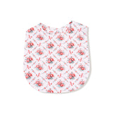 Rose Bow Lattice Bamboo Bib