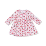 Jill Dress Rose Bow Lattice