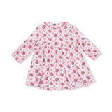 Jill Dress Rose Bow Lattice