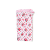 Rose Bow Lattice Ruffle Blanket