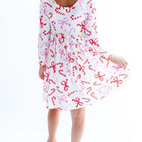 Candy Cane Lane L/S Pocket Twirl Dress