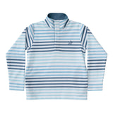 Sporty Snap Pullover in Captin's Blue Stripe