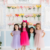 Hot Pink Shimmer Tutu Dress