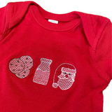 Santa's Milk & Cookies Embroidered L/S Romper