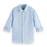 Boys' Yarn-Dyed Linen Blend Shirt