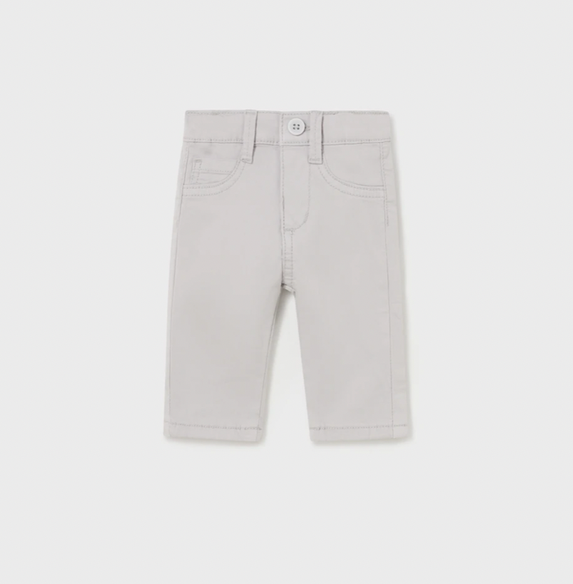 Twill Trousers - Grey, Navy, Khaki baby boy grey pants dressy clothes