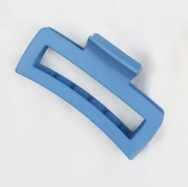 Matte Large Cut Out Rectangle Shape Hair Claw