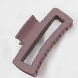 Matte Large Cut Out Rectangle Shape Hair Claw