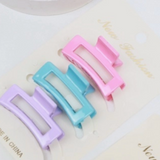 Mini Rectangle Hair Claw Set - Set of 3