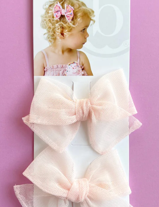 2PK Tulle Baby Fab Clip | Color Options