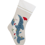 Festive Shark Stocking