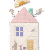 Bitzy Bespoke™ Ritzy Tummy Time Pink Cottage Play Mat