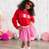 XOXO Patch Valentine's Day Kids Sweatshirt