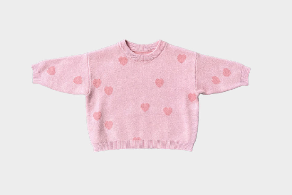 Chunky Knit Sweater | Hearts