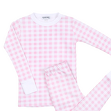 Baby Checks Spring 24 Long Pajamas Pink