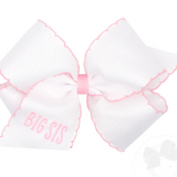 King "Big Sis" Grosgrain Hair Bow