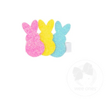 Glitter Trio of Bunnies Hair Clip