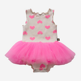 Vintage 4 Tutu Baby Neon Pink