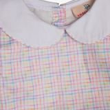 Rainbow Plaid Bloomer Set with Bunny Pockets