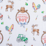 Country Boy Burp Cloth & Bib Combo