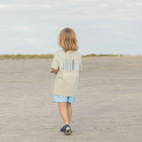 Grey Short Sleeve Pocket Tee - Surfboard