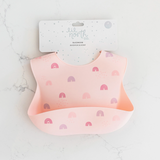 Lil North Co - Blush Rainbows Silicone Bib