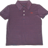 Banks Performance Polo | Navy and Red Stripe