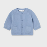 Dusty Blue Cotton Cardigan