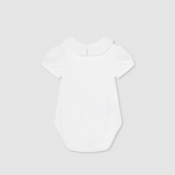 Ruffle Collar Bodysuit | White