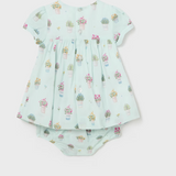 Potted Flowers Dress & Bloomer Set