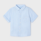 Baby Blue Stripe Button Down Shirt