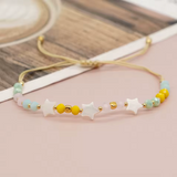 Star Bracelet with Pastel Beads