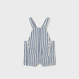 Blue and White Stripe Overalls
