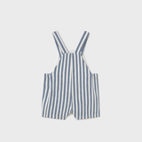 Blue and White Stripe Overalls