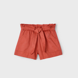 Girl Shorts with Bow Terracotta